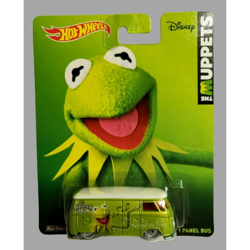 2014 Hot Wheels Pop Culture: The Muppets VOLKSWAGEN T1 PANEL BUS Lime Green 1:64 - Picture 2 of 14